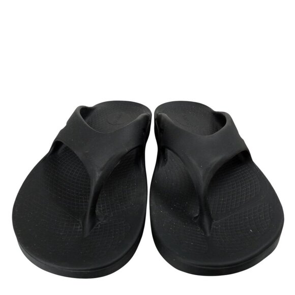 Oofos Ooriginal Flip Flops Recovery Black Sandals Size Mens 12 Womens 14 Comfort main image 5